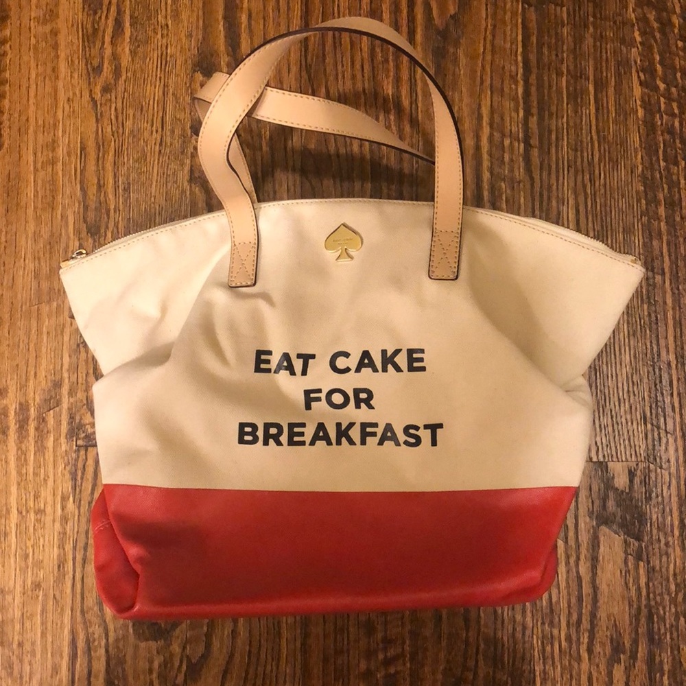 Kate Spade “Eat Cake For Breakfast” tote bag
